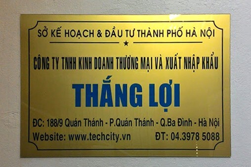 quy định về biển hiệu công ty
